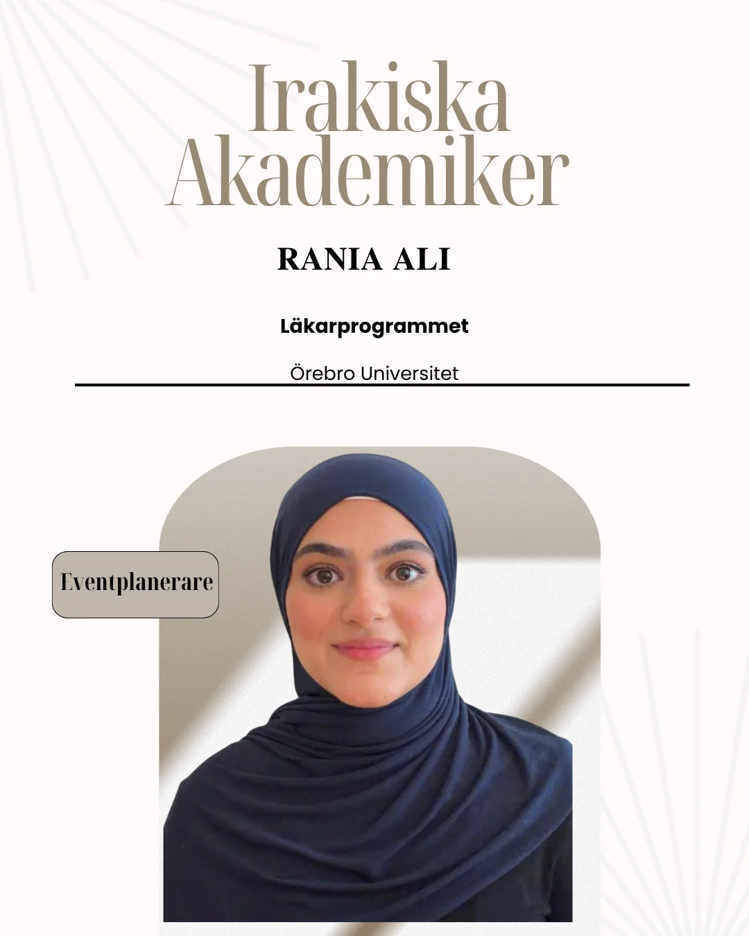 Rania Ali, ledamot i Irakiska Akademiker
